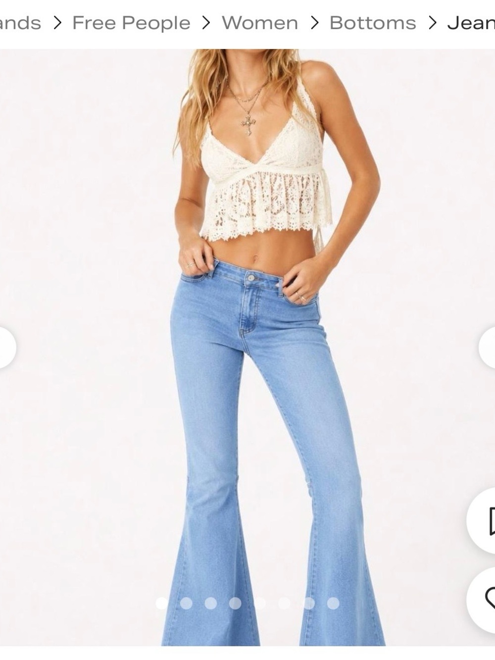 We the Free Light Blue High-Rise Flare Jeans